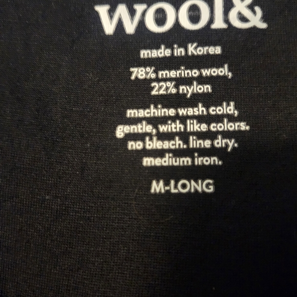 Black Wool& Williw Dress SIZE Med Long - Picture 3 of 3